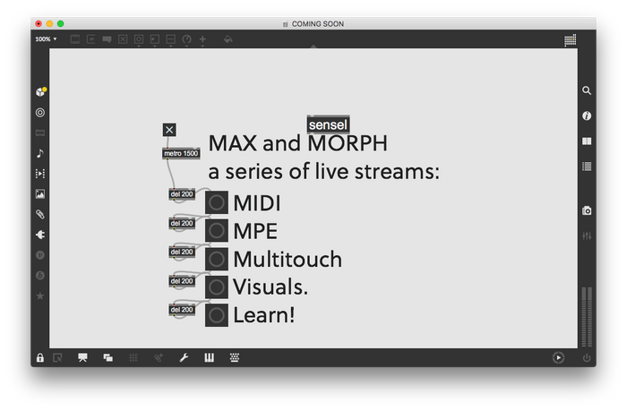 Max and The Morph: Live Tutorials